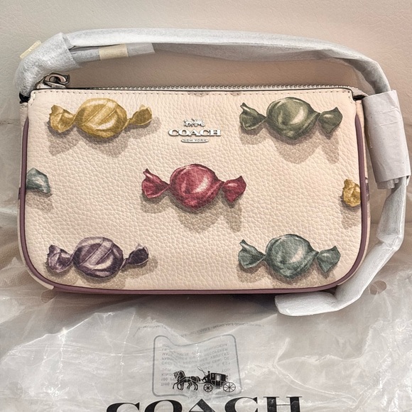 COACH Nolita 19 Candy Print Pebbled Leather Shoulder Bag NWT RETAIL $238+ - Picture 2 of 8